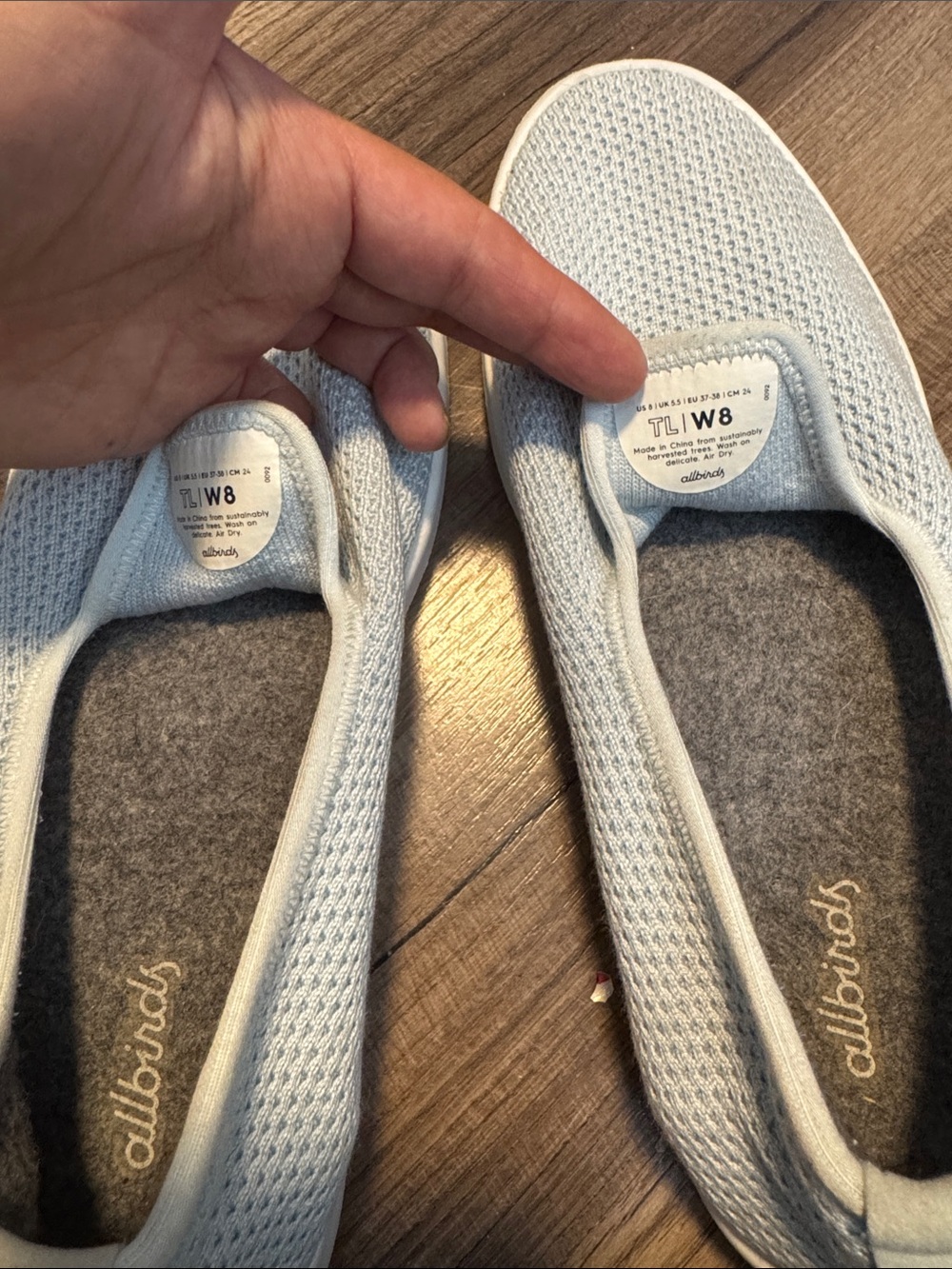 allbirds Tree Loungers Slip-On Loafers in Light Blue - Picture 7 of 8